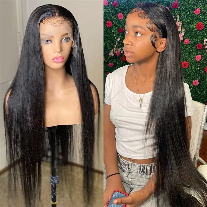 30 Inch Straight Lace Front Brazilian Wigs For Women 13x4 Short Bob Full Hd Transparent Human Hair Wigs