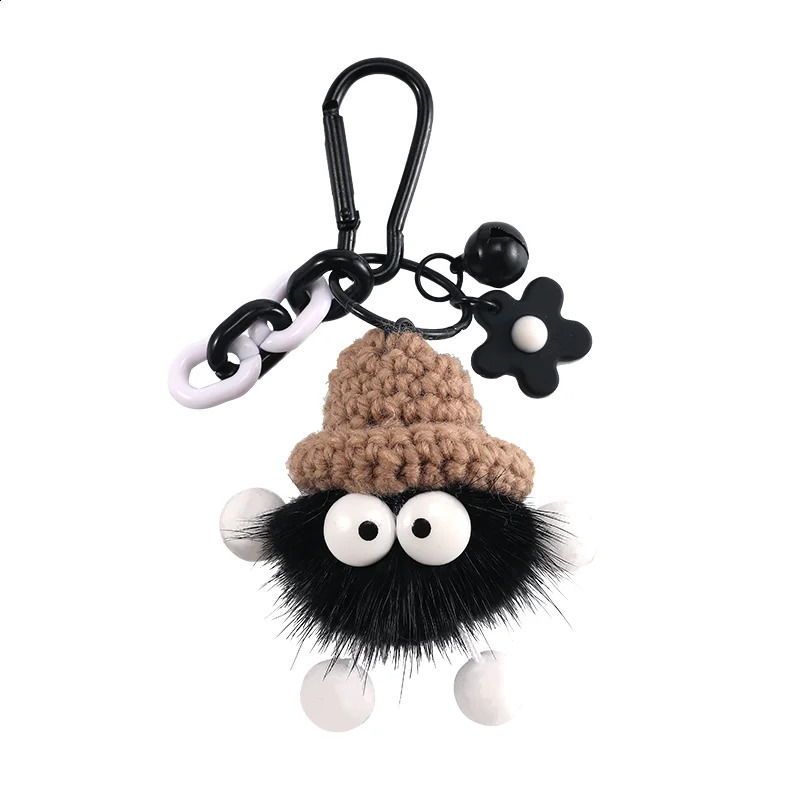 HAVREDELUXE Bag Charm Key Chain Pendant Mink Hair Small Briquettes Car Multi-functional Bag Plush Female Exquisite Pendant 240729