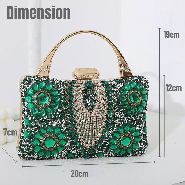 Choice Rhinestone Beaded Clutch Evening Bag Women Wedding Party Purse Banquet European Exquisite Bridal para 240729