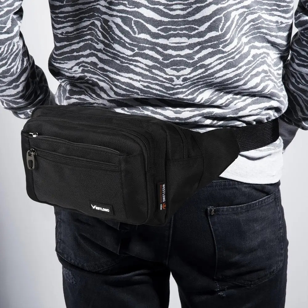 Fashion Waist Pack Casual Functional Men Waterproof Fanny Women Belt Bum Male Phone Wallet Pouch Bags Unisex 3935 240729