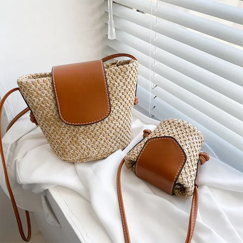Designer Bag Mini Beach Bags Summer Bag Small Shoulder CrossBody Bag Fashion Straw Bucket Diagonal Waist Triumpha Leather Shopping Handbags Stylisheendibags