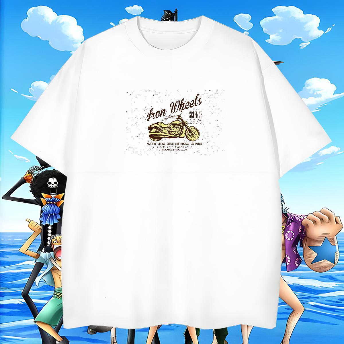 Classic Tshirts 230g 100% Cotton Sport Motorcycle Customized Print Short Sleeve O-Neck Brand T-Shirts Clothes