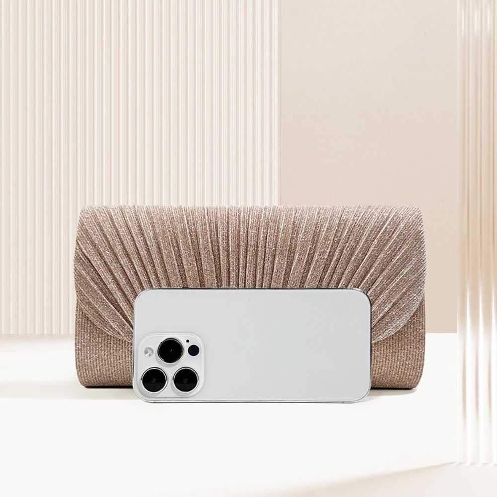 Elegant Shiny Clutch Bag for Women Shoulder Bag Chain Crossbody Bag Chic Handbag Purse Fashion Evening Clutch Party Wedding BagXJ240729