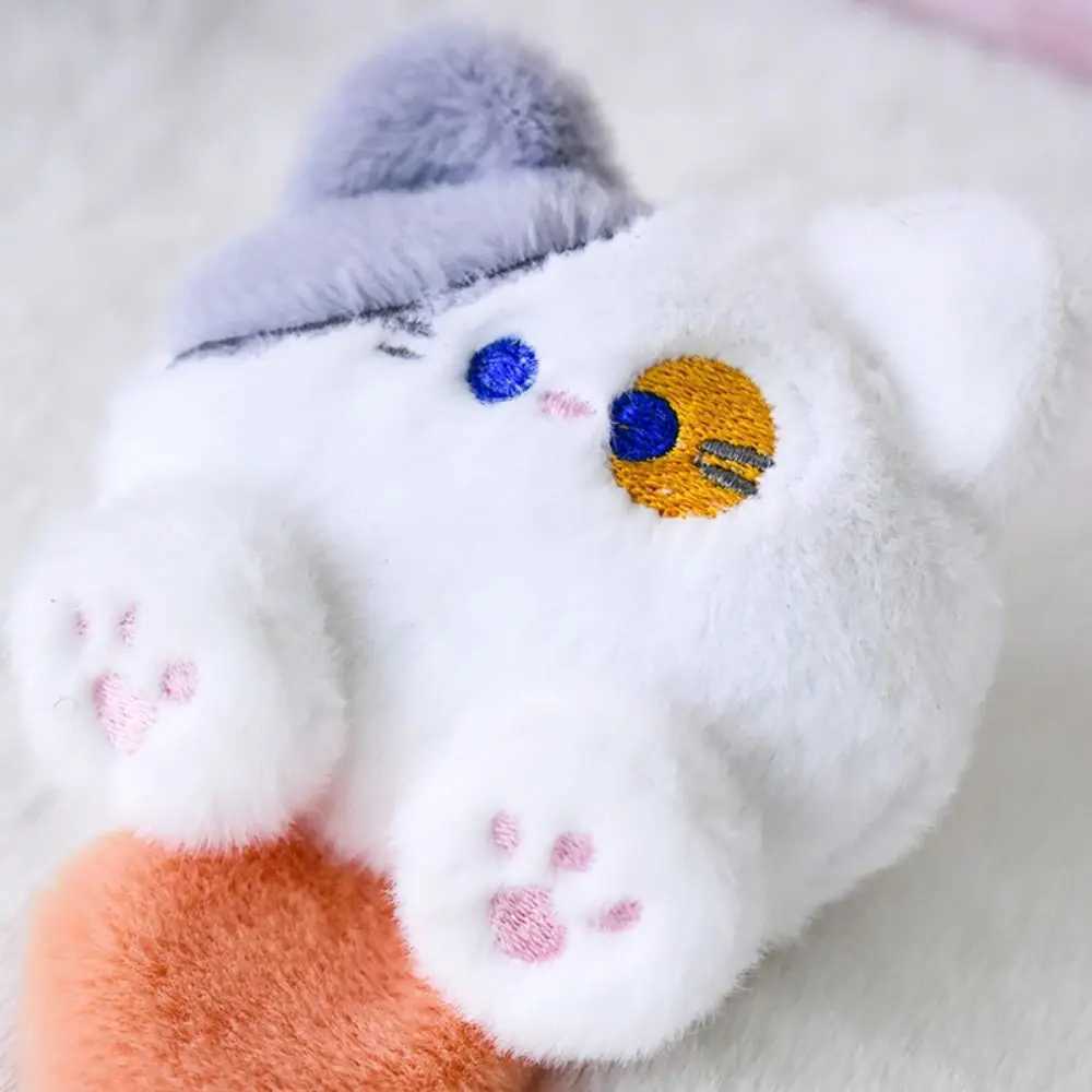 Kawaii Soft Stuffed Animal Little Cat Keychain Plush Bag Car Pendant Keychain DIY Trinket Kids Stuffed Animal ToysL240729