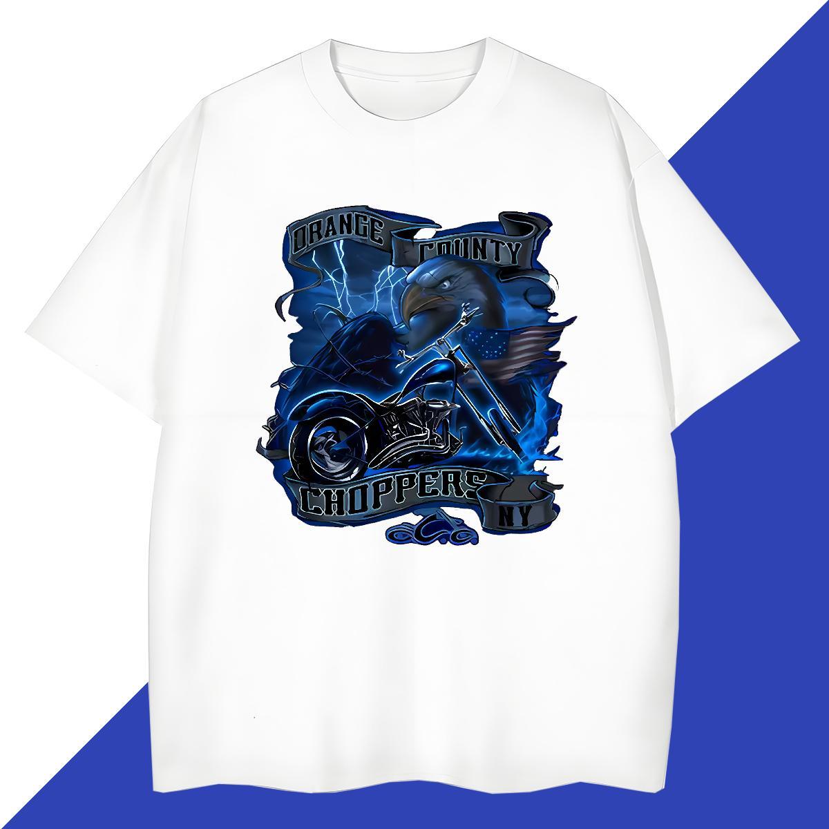 Comfortable Mens Tshirts 230g 100% Cotton Hip Hop Street eagle Custom Big Size Short Sleeve Soft 2024 T-Shirts Tops Shirt