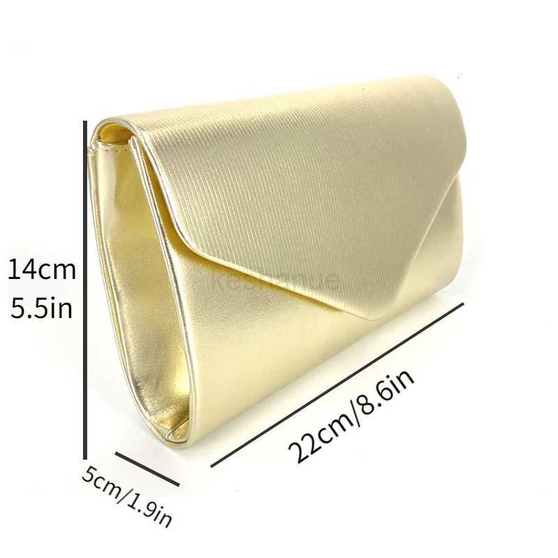Luxury Design Womens Evening Bag Ladies Day Clutch Envelope Handbag Daily Clutch Wedding Party Bling Gold Chain Crossbody BagXJ240729