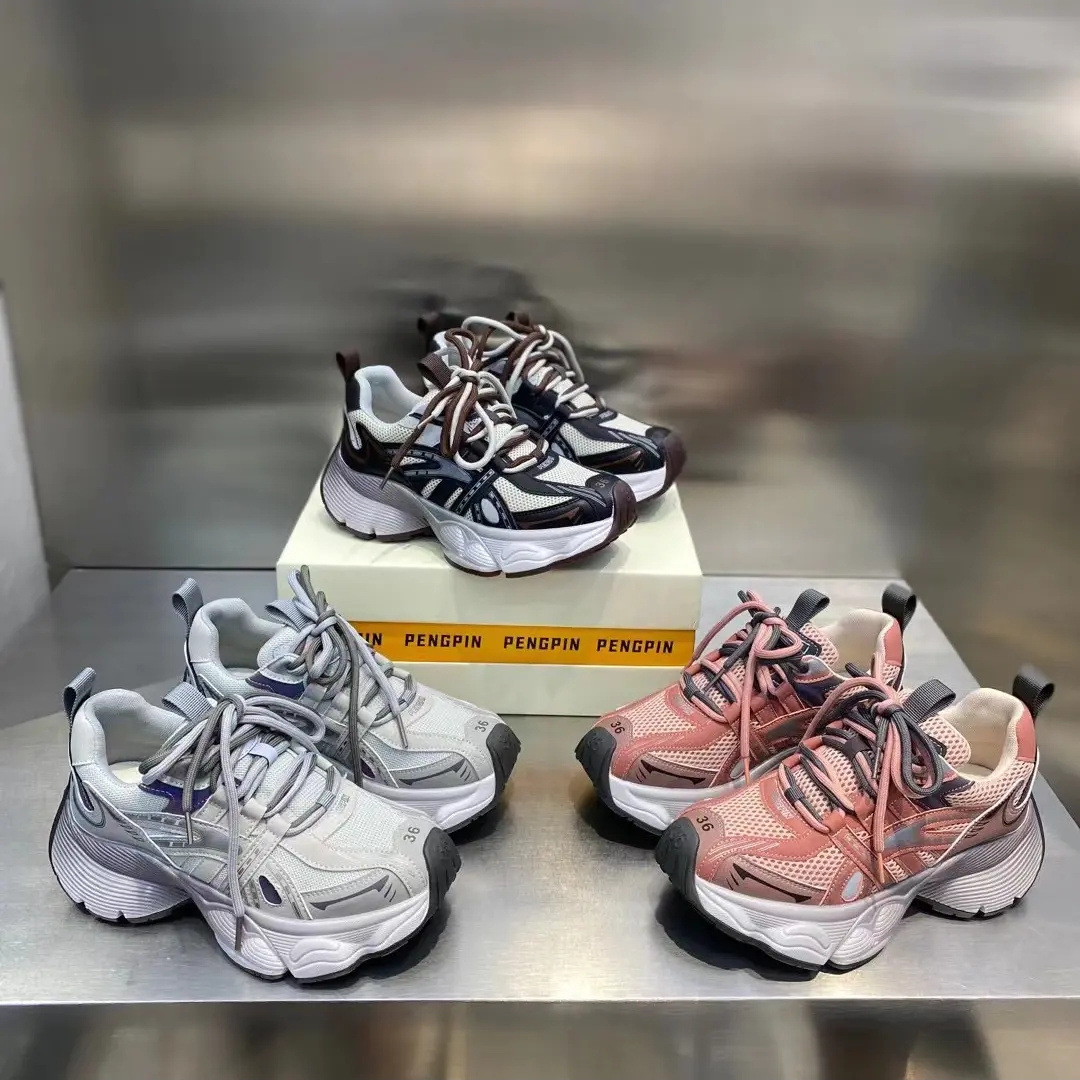 Women Sneakers Sports Shoes Clunky Shoes Mesh Thick Sole Comfort Hot Sale Free shipping