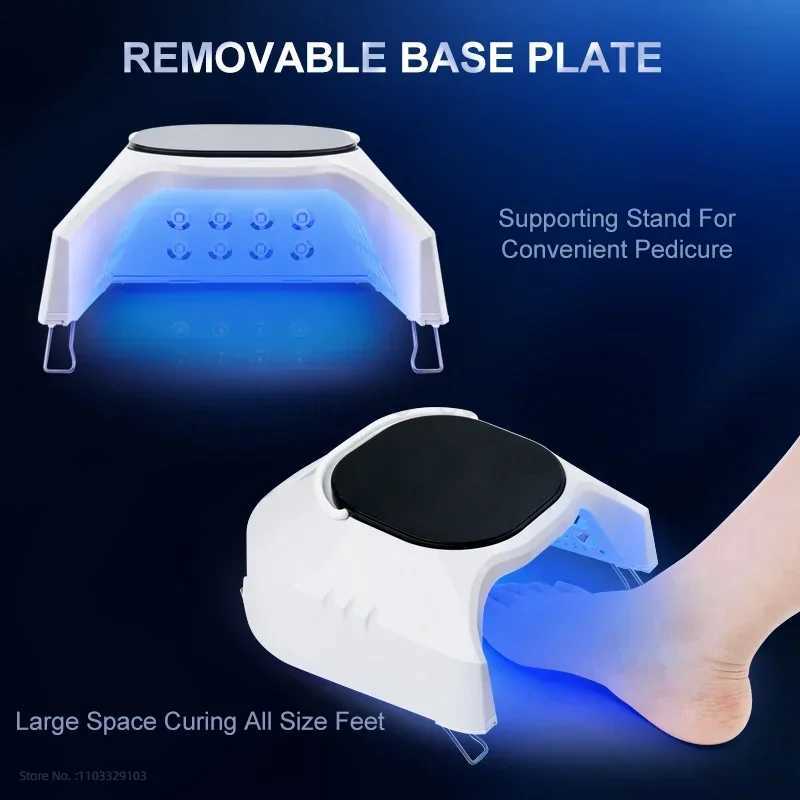 86W Rechargeable Nail UV LED Lamp with Hand Wireless Nail Dryer for Gel Polish Professional Nail Art Manicure Tools for HomeM240729