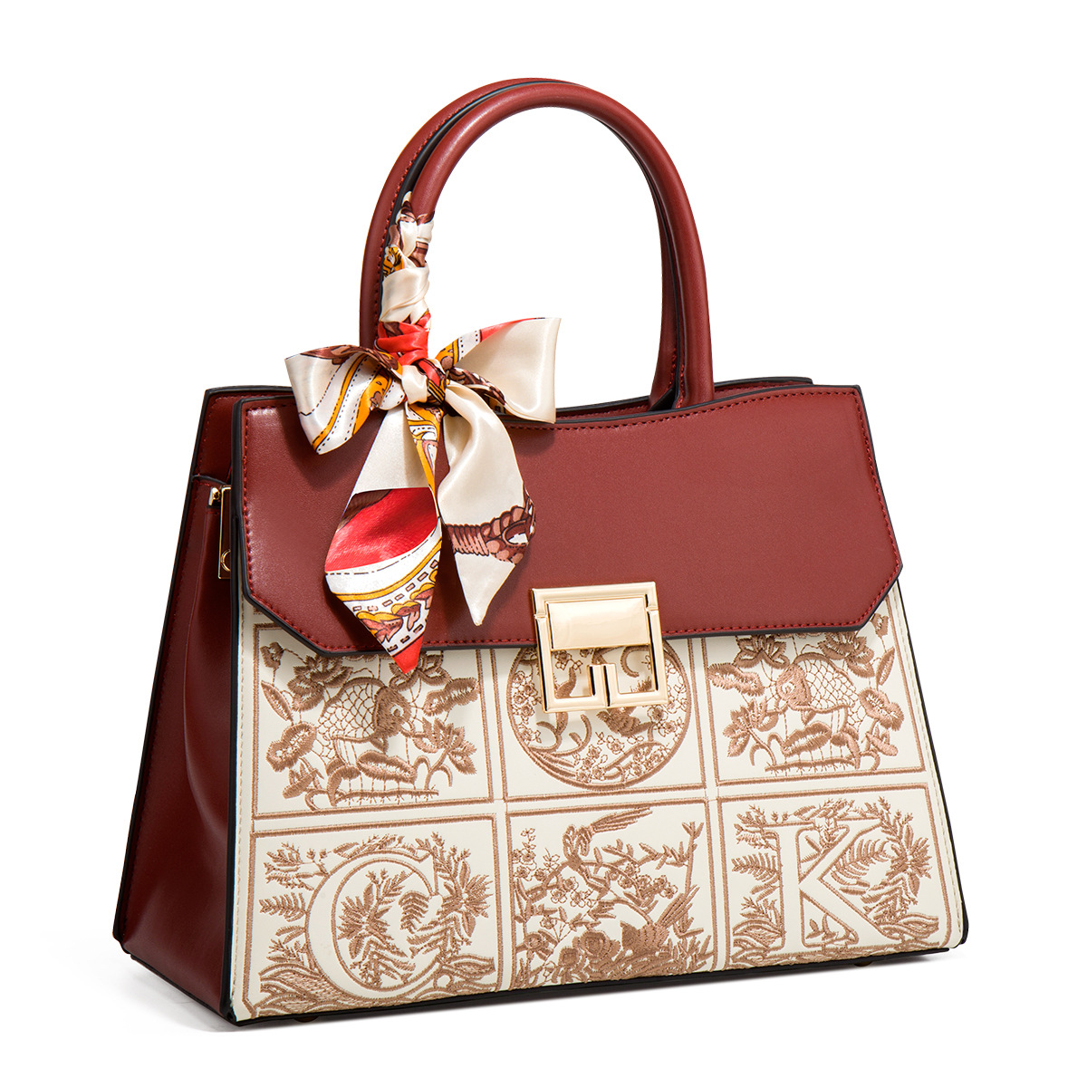 New senior sense send mother embroidery bridal red wedding mother bag senior sense mother-in-law handbag crossbody