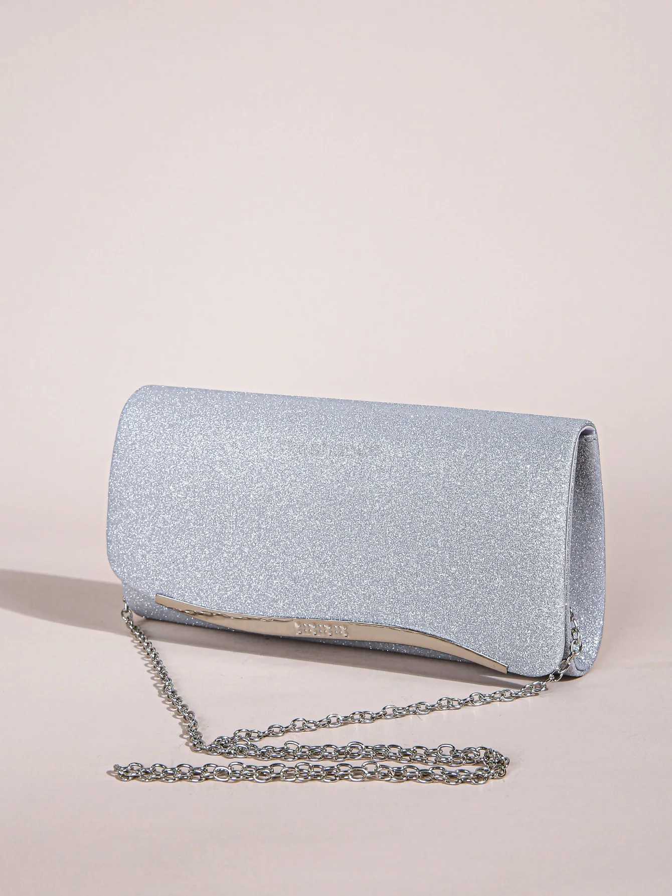Clutch Purse Evening Bag for Women Glitter Evening Envelope Handbag With Detachable Chain for Wedding and Party Clutch Purse EvXJ240729