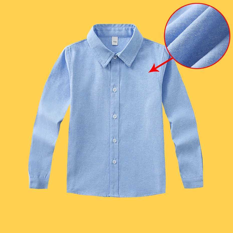 Boys Shirt Solid Color Boys Shirt Casual Style Shirt Boys Spring and Autumn Clothing Boys 6 8 10 12 14W240729