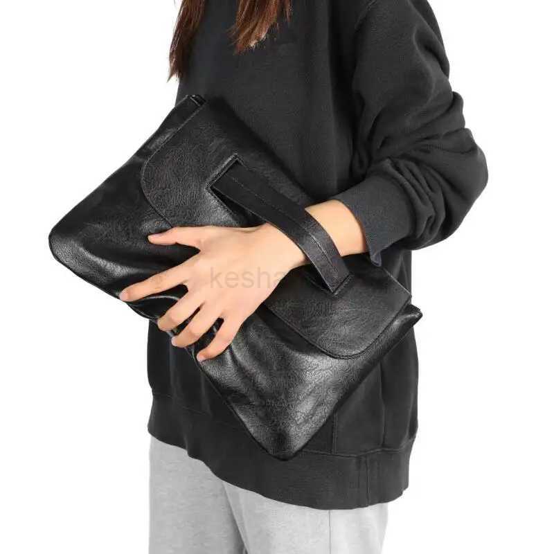 Womens Clutch Bags Solid Color PU Leather Envelope Bags Ladies Commuter Business Large Capacity Handbags Banquet Party BagsXJ240729