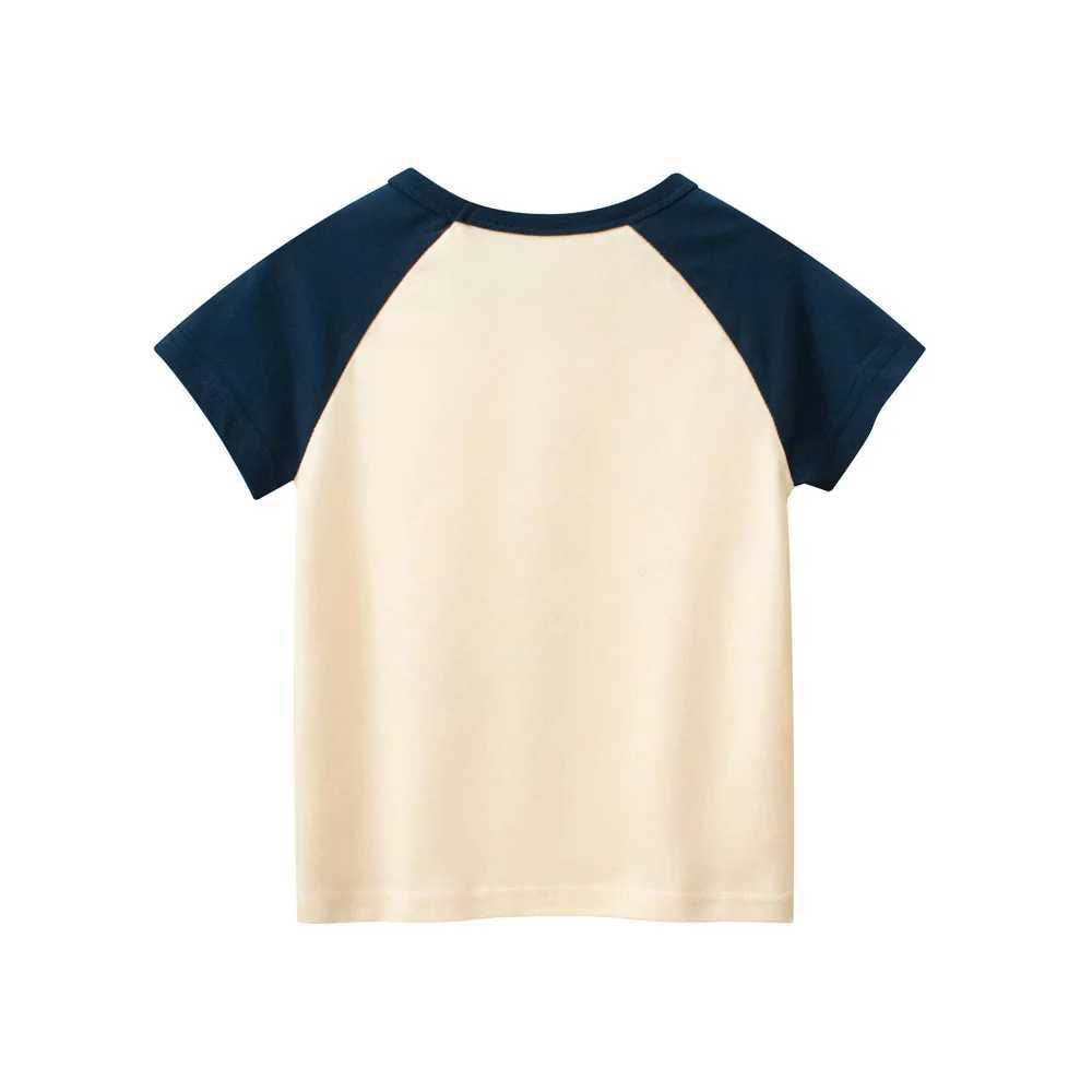 T-shirts 1-9T Toddler Girls T Shirt Cotton Baby Summer Clothes Short Sleeve Print Infant Tshirt Casual Loose Basic Tee Top OutfitL24729