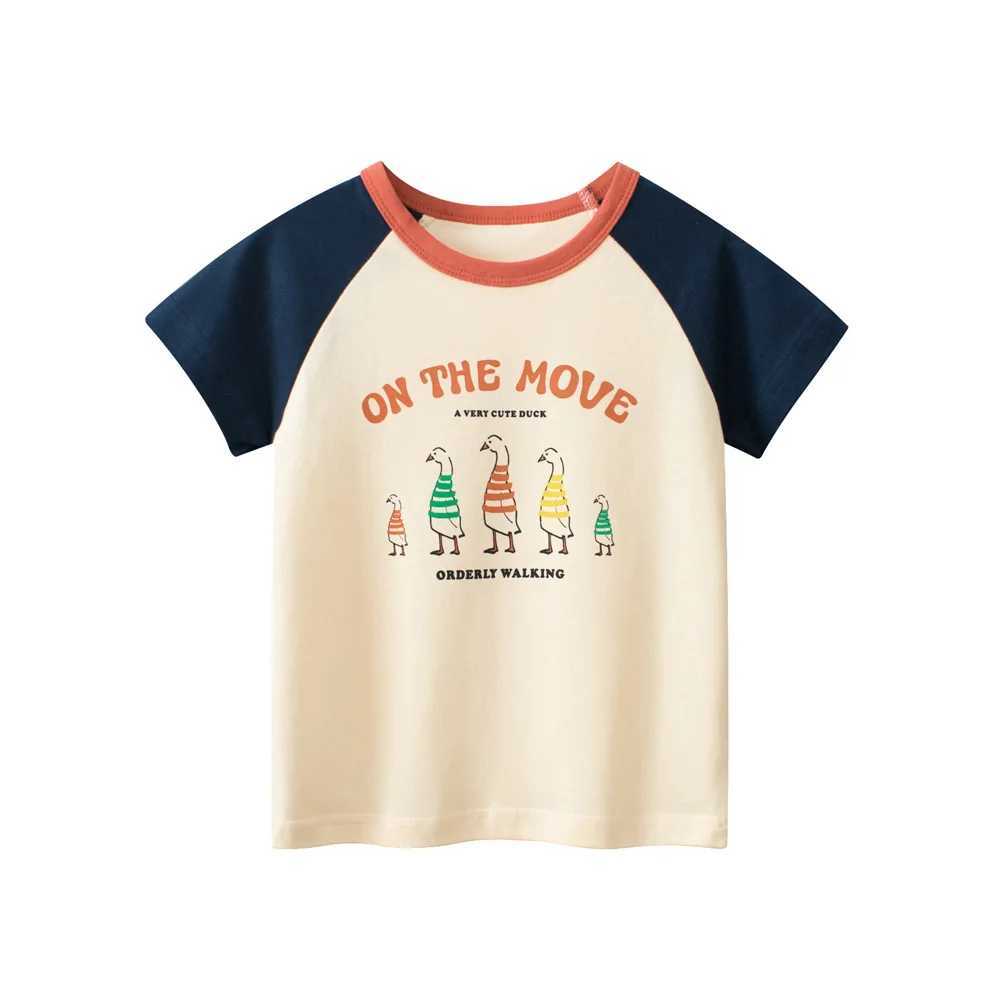 T-shirts 1-9T Toddler Kid Tshirt Baby Boy Girl Clothes Cotton Infant T Shirt Short Sleeve Basic Tee Top Casual Loose OutfitL24729