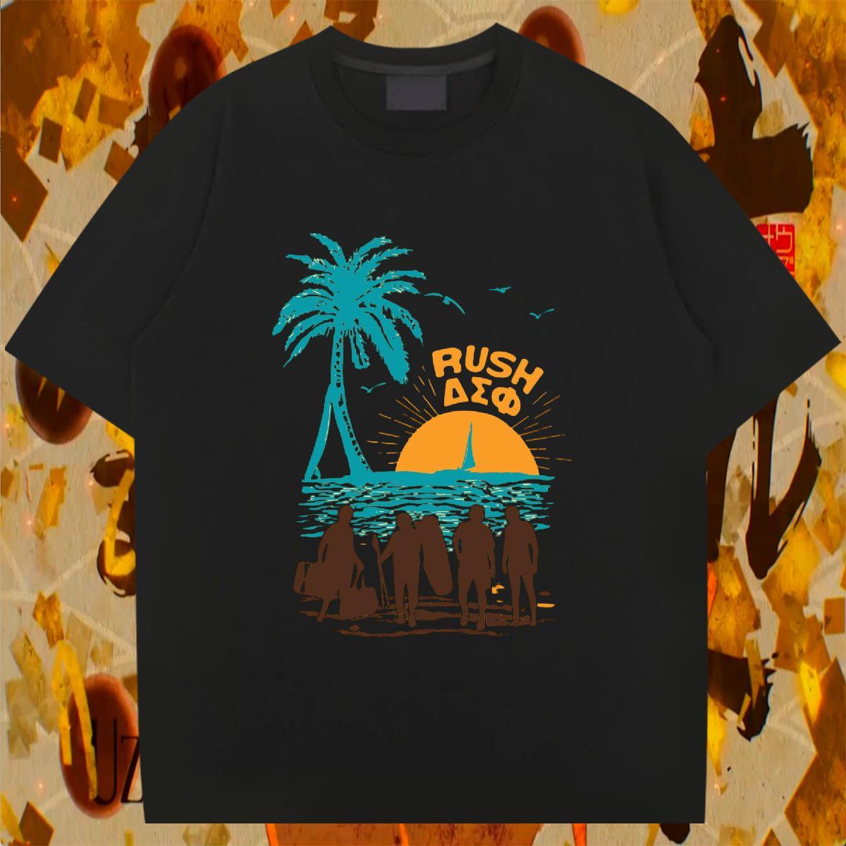 Classic Men Tops Tees 230g Pure Cotton Street Wear beach Customized Print Breathable Short Sleeve Brand Men T Shirts Clothes