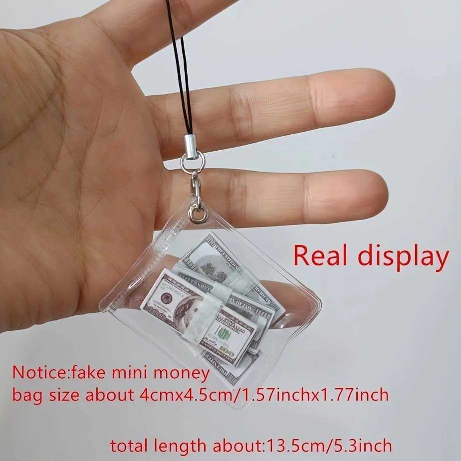Unique Handmade Mini Money Bag Keychain Perfect GiftL240729