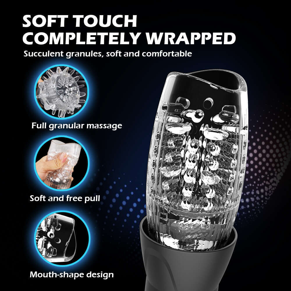 Automatic Electric Piston Rotating Sucker Male Blowjob Masturbator Cup Vagina Dildo Real Oral Vibrator Sex Toys for Men Machine