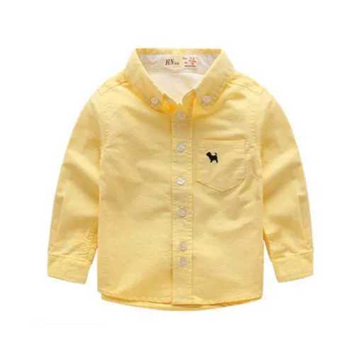 Hot selling 1 childrens boy shirt pure cotton childrens shirt 2-11 year old clothing baby boy birthday gift childrens clothingW240729