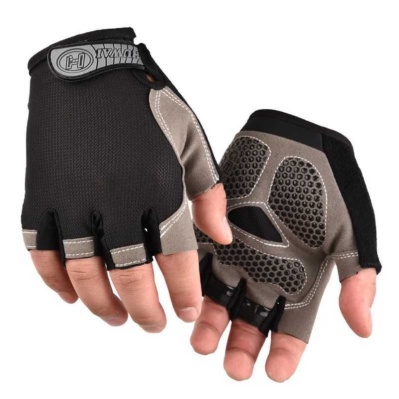 Half Finger Bicycle Gloves Mens Breathable Anti Slip MTB Bicycle Outdoor Bicycle Gloves Summer Gym Yoga Exercise Training Womens GlovesW241018