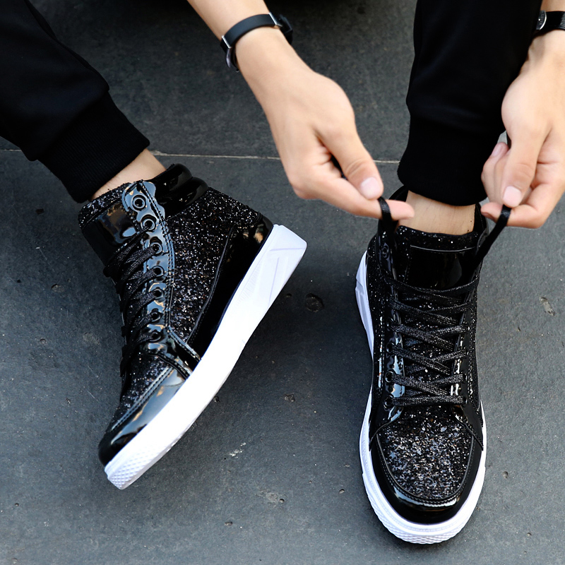 2024 Spring Hot Sale Mans Casual Shoes Non-slip Sports Outsole Light High-top Men Fashion Boots Wear-resistant Male Sneakers 48
