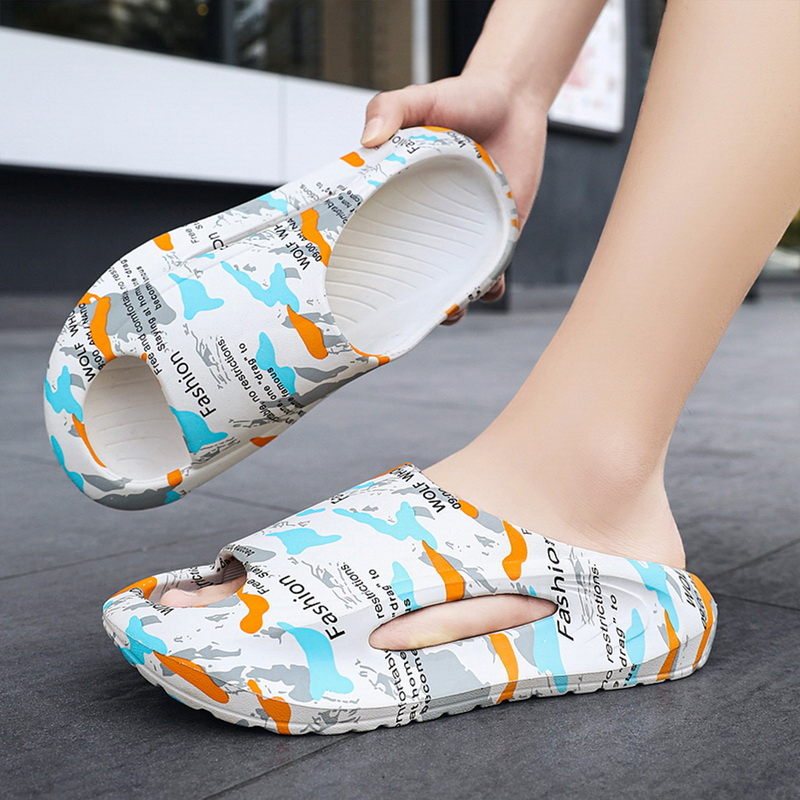 Sole Thick Patchwork Color Summer Sneaker Slippers Women Men Platform Slides Eva Unisex Sports Sandals New Beach Shoes 9695