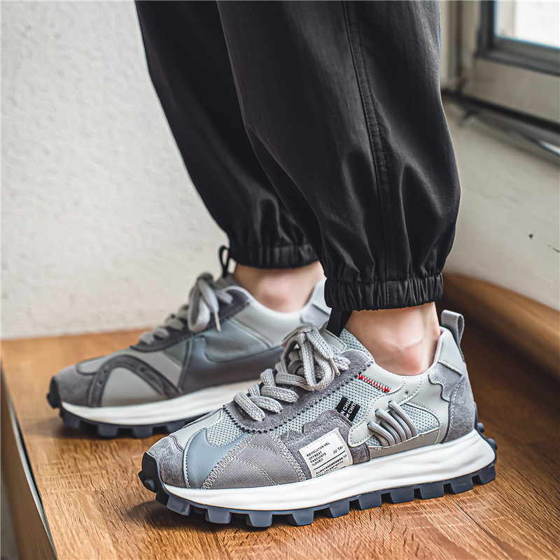 Mens Casual Shoes Chunky Platform Male Footwear Luxury Shoes Men Sneakers High Quality Shoes Trend Running Shoes For Men Punk