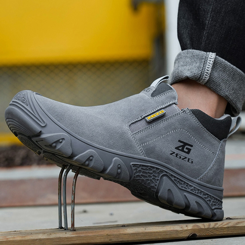 Size Plus 48 Anti Scald Welding Work Boots Anti-smash Anti-puncture Safety Indestructible Men Protective Shoes fa09 -smash -puncture