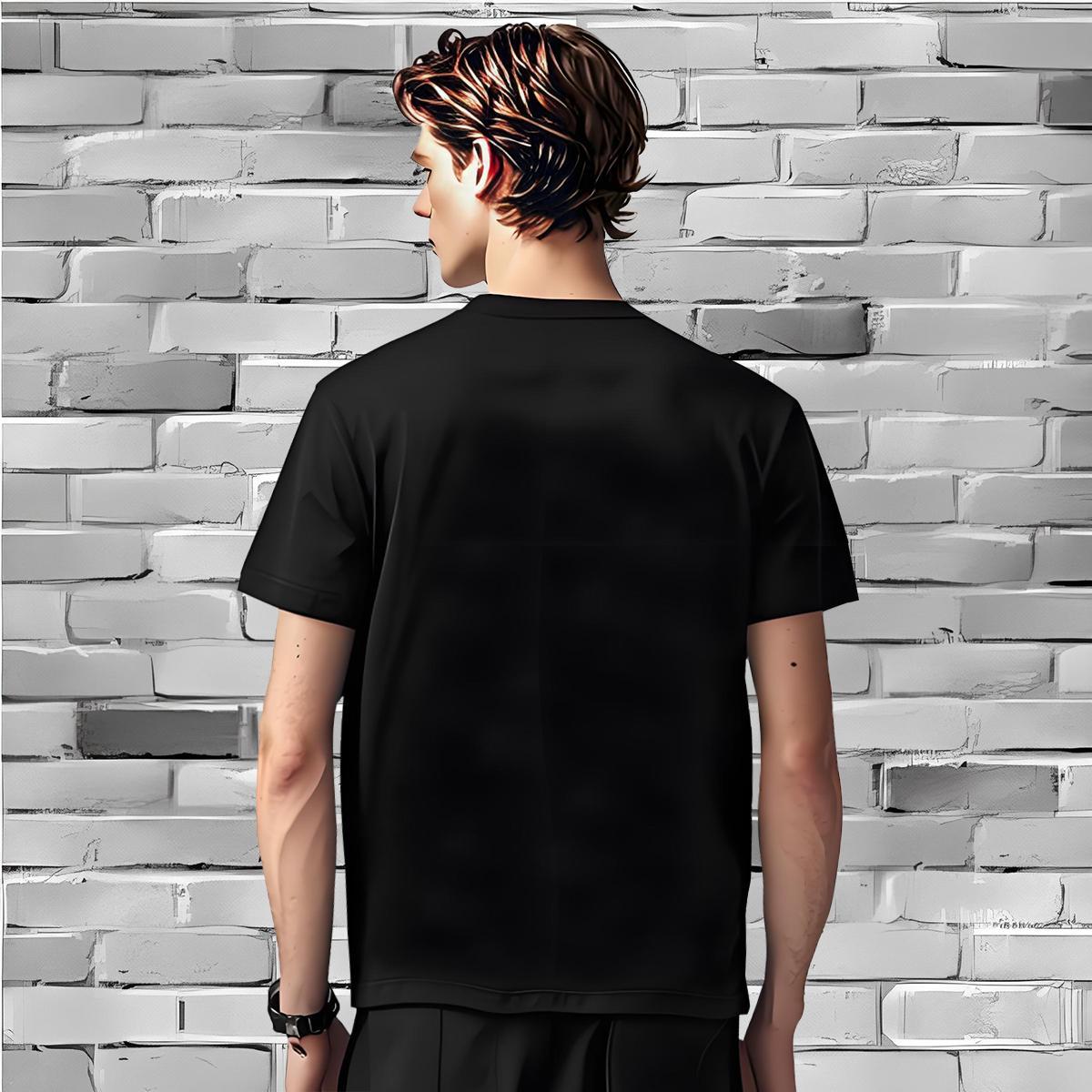 TOP Quality beach T-Shirts for Men Hip Hop Tshirts 230g Cotton DIY Short Sleeve O-Neck Asian Size Tee Shirt