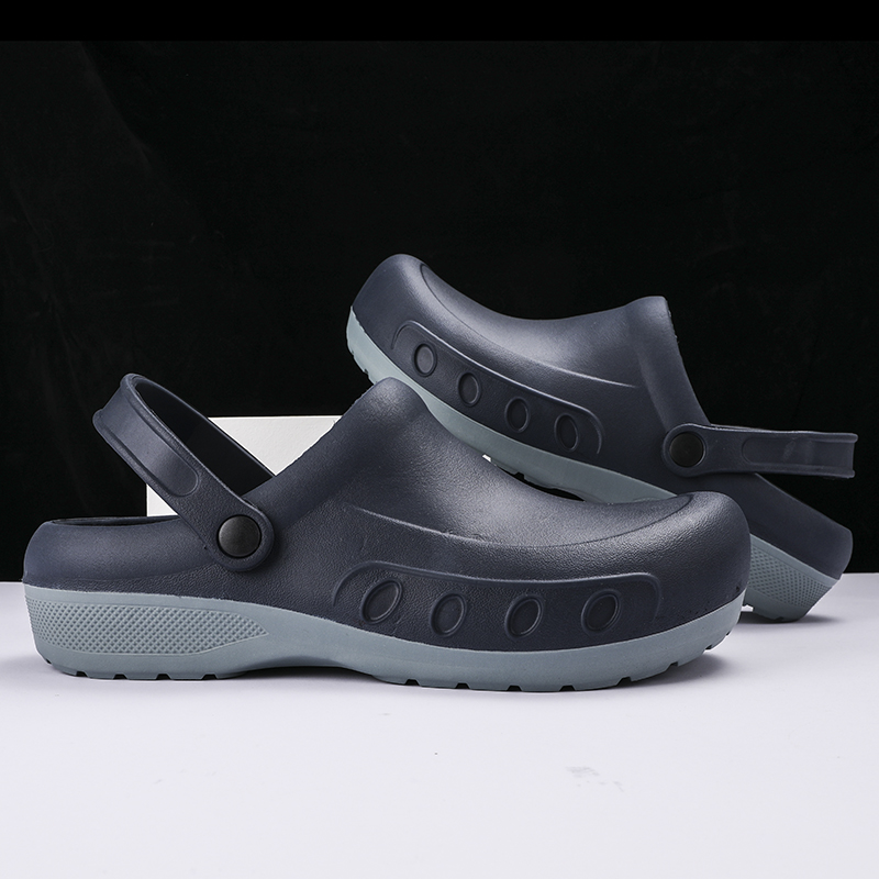 Men Chef Clogs Men Kitchen Shoes EVA Injection Shoes Anti-slip Outsole Comfortable Garden Clogs Waterproof Sandal Big Size 39-49