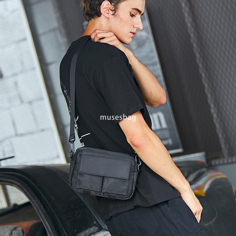 Male crossbody bag fashion brand Korean version of all small satchel shoulder bag female casual simple backpack student Japanese bag
