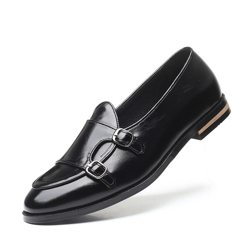 Men's movechain Cusual Leather Wedding Party Shoes Fashion Men Slip-on Buckle Shoe Mens Loafers Moccasins Driving Flats aac7 s