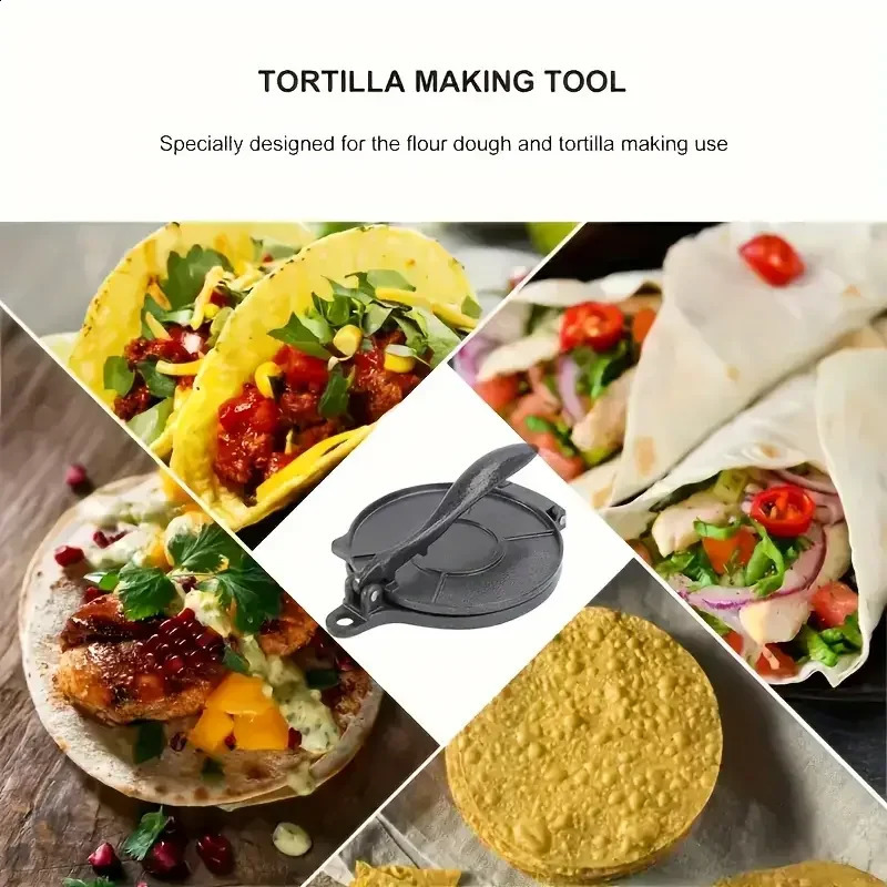 Tortilla Press Manual Dough Maker Pasta Mold Food-Safe Kitchen Gadget for Baking and Pastry 240729