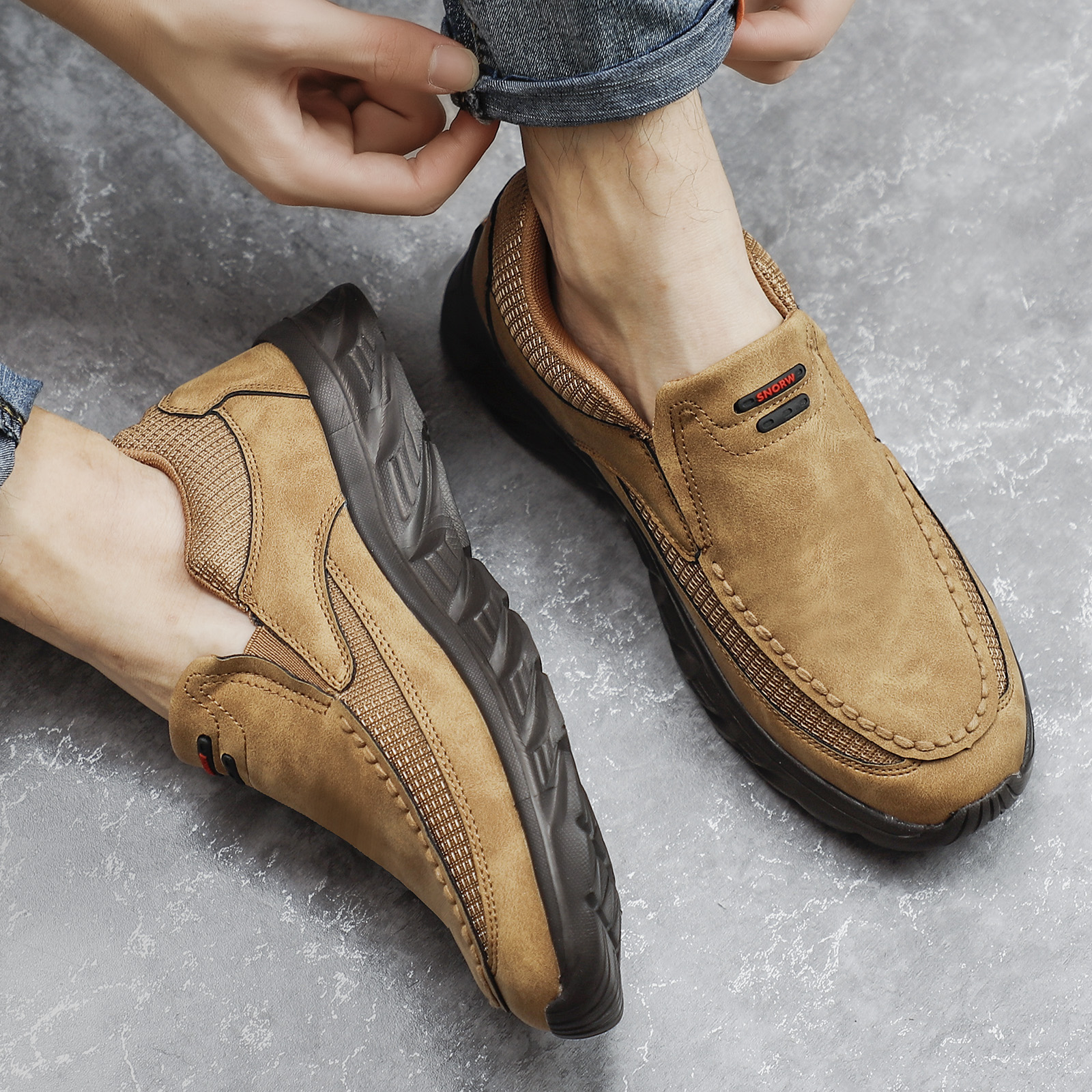 Men Loafers Slip on Casual Shoes for Men Comfortable Walking Sneakers Luxury Brand Male Business Shoe Driving Footwear