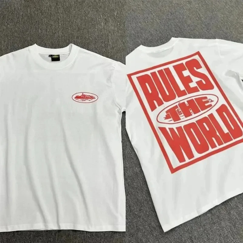 Graffiti Letter Print T-shirt Trend Cotton T Shirt Men O-neck Tops Fashion Women Tee Harajuku Y2k Clothes Streetwear 240730