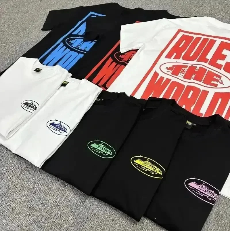 Graffiti Letter Print T-shirt Trend Cotton T Shirt Men O-neck Tops Fashion Women Tee Harajuku Y2k Clothes Streetwear 240730