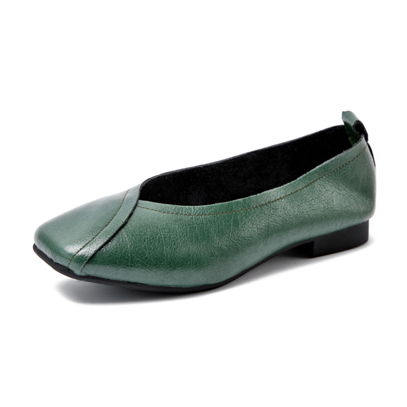 AIYUQI flat shoes 2024 new autumn genuine leather women flat shoes onon-slip Plus Size 35-43 Women casual shoes