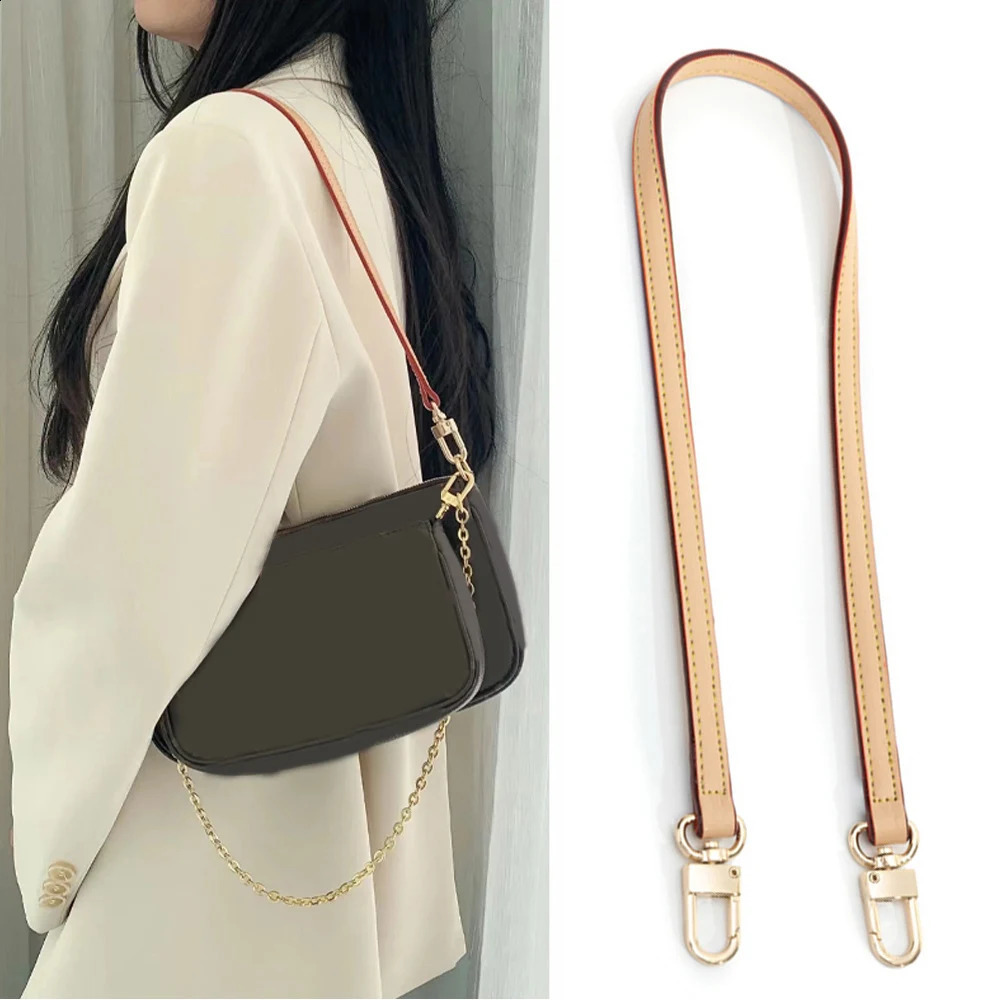 38cm120cm Detachable Bag Handle Replacement Strap Genuine Leather Shoulder Part Accessories Fashion y240826