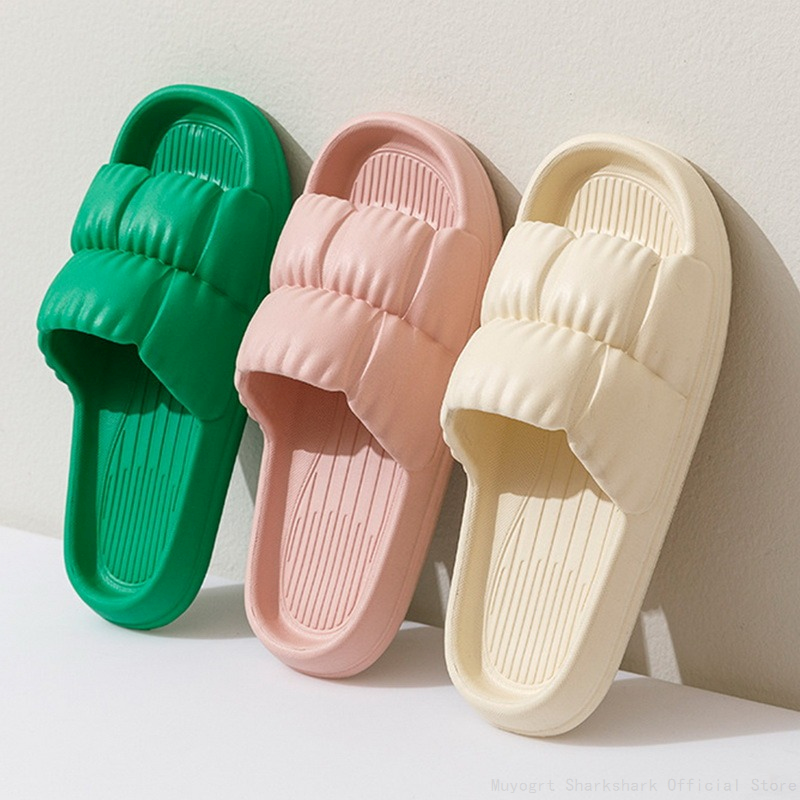 Beach New Summer Thick Platform Slipper Womeneva Slippers For Home Flip Ps Quality Ladies Korean Fashion Soft Sole Cloud Sandal 7E09 S