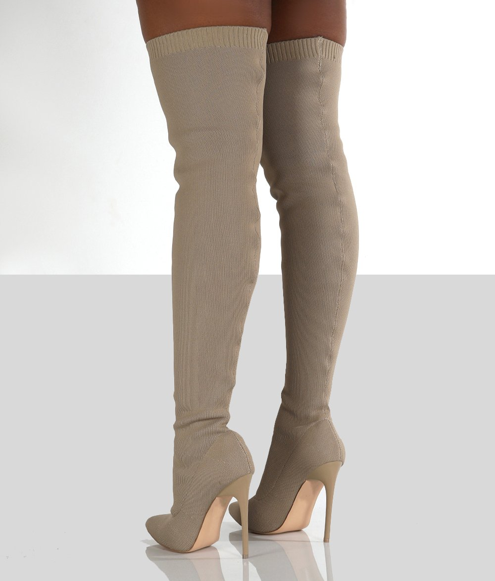 Knee-High New Sexy High Heels Women Shoes Lace Up Winter Warm Size 35-43 2021 Fashion Boots 3e9c