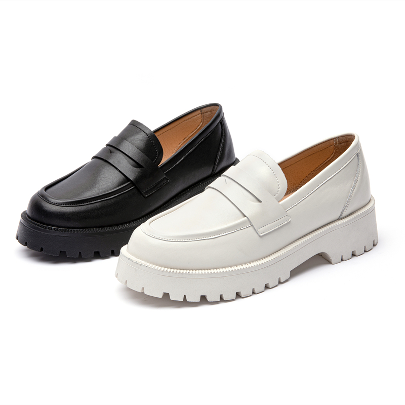AIYUQI Loafer Shoe Woman British Style College Style Loafer Size Spring Shoes Women Genuine Leather Fashion Shoes Girls
