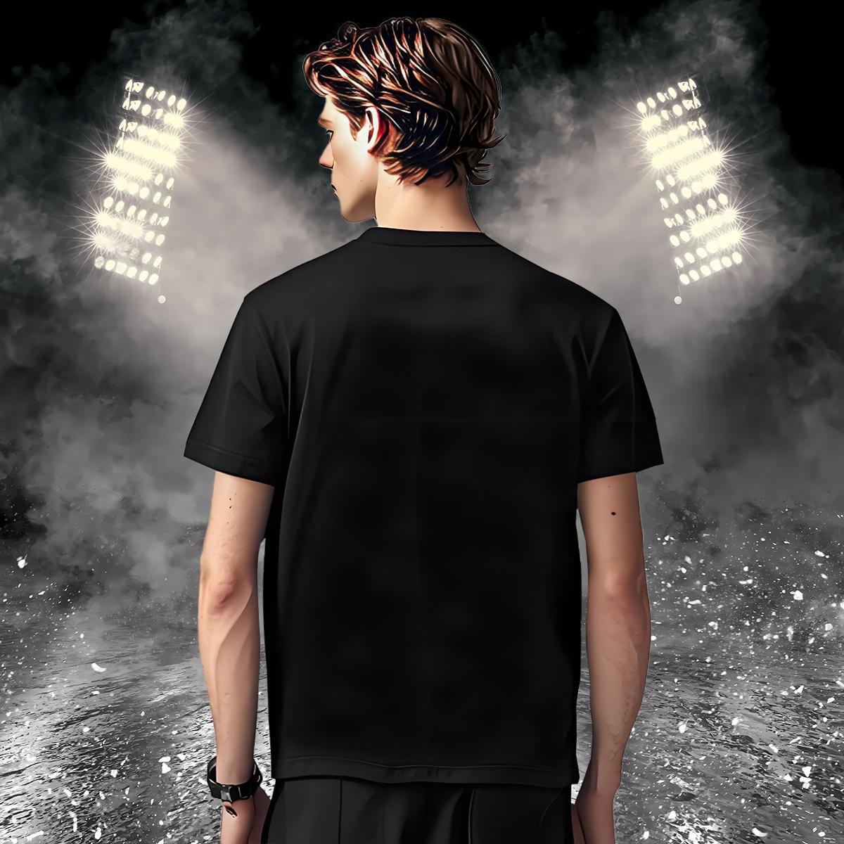 Unisex letter T-Shirts for Men Hip Hop Tshirt for Man Woman 230g Cotton Stylist Round Neck Short Sleeve Black Oversized Tops Shirt