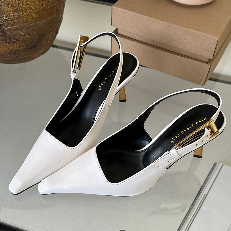 dh5367242 New Footwear In 2024 High For Ladies Buckle Strap Female Pointed Toe Sgback Fashion Metal Heels Women Pumps Shoes 1e5b 15f5