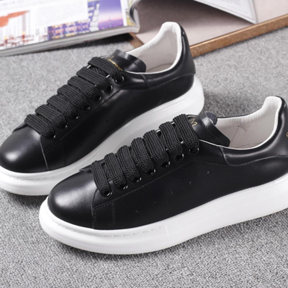 1.5CM Wide Double Layered Thicken Shoelaces Sports Rope Non Elastic White Leisure Women Sneaker Lacet Shoelaces Accessories