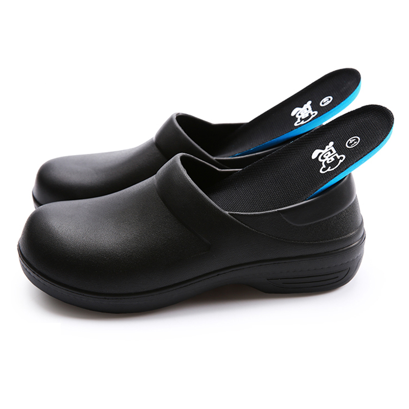 Unisex Slippers Non-slip Water-proof Oil-proof Kitchen Work Chef Shoes Master Hotel Restaurant Non-lace Slip-on Casual Shoes