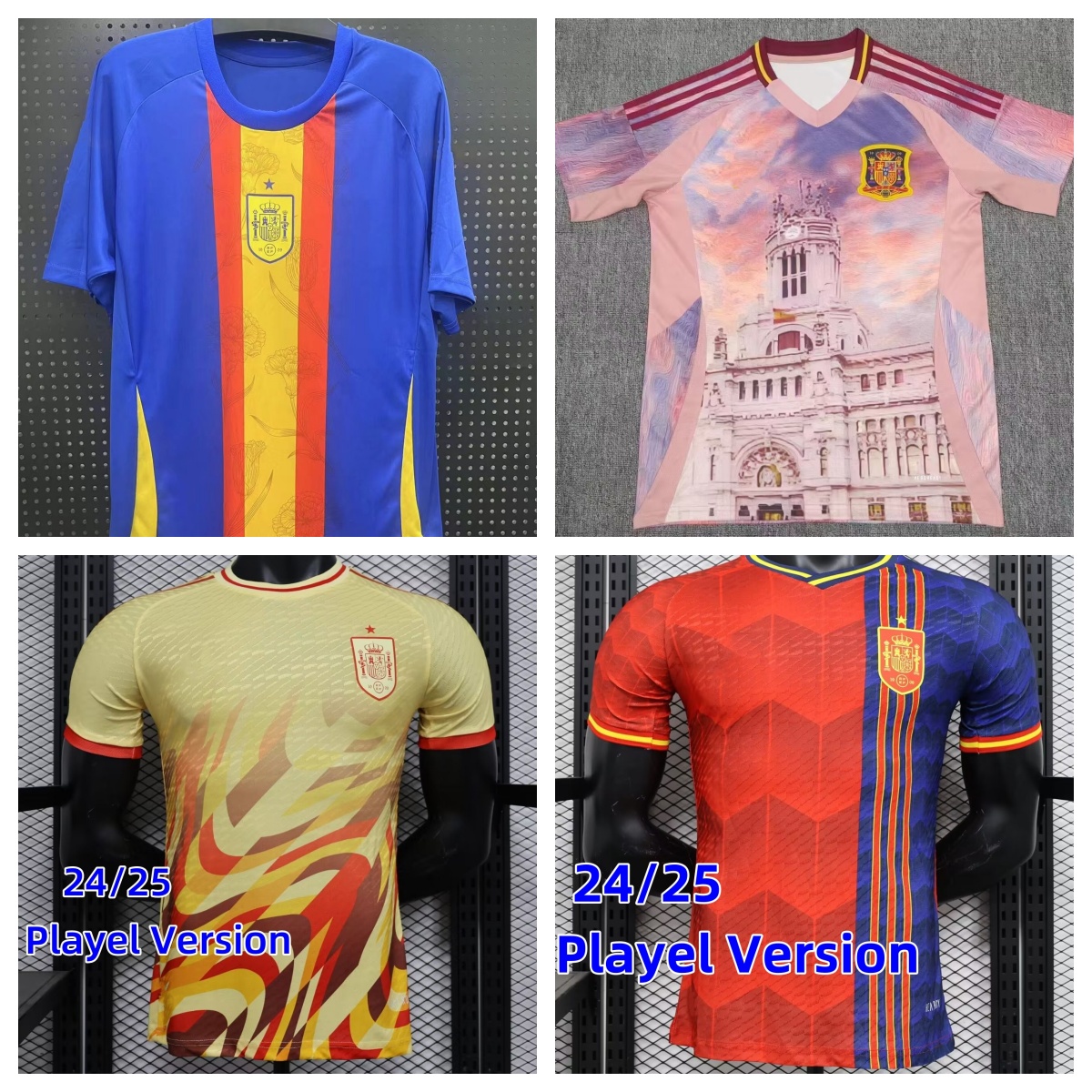 2024 2025 SpainS PRE MATCH Special Edition Fan Player version Soccer Jerseys 24 25 PEDRI LAMINE YAMAL RODRIGO MERINO SERGIO M.ASENSIO FERRAN Men Kids Football Shirt