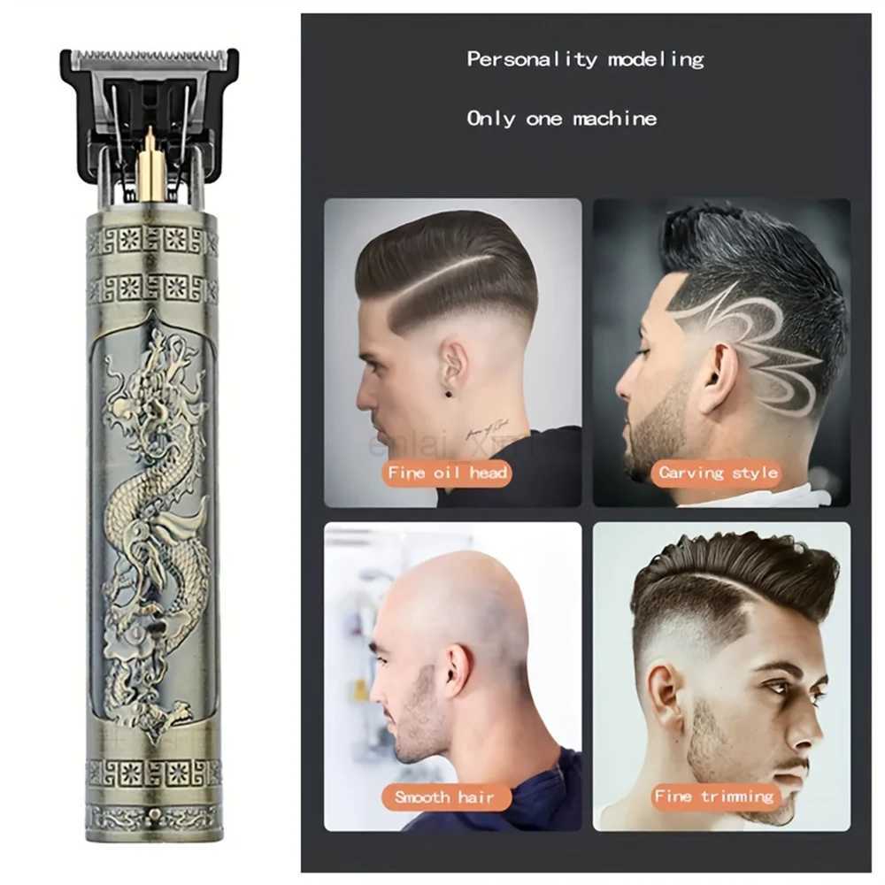 Professional Hair Clippers Barber Cordless Zero Gapped Hair Clippers Display Beard Trimmer T Liners Shavers Edgers ClipperY240730
