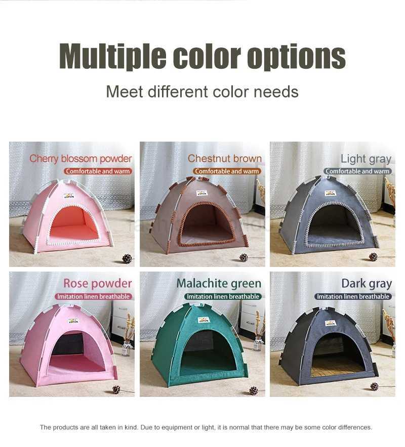 Pet tent bed cat house supplies product accessories warm mats furniture sofa basket bed winter clam shell cat tentX2407304