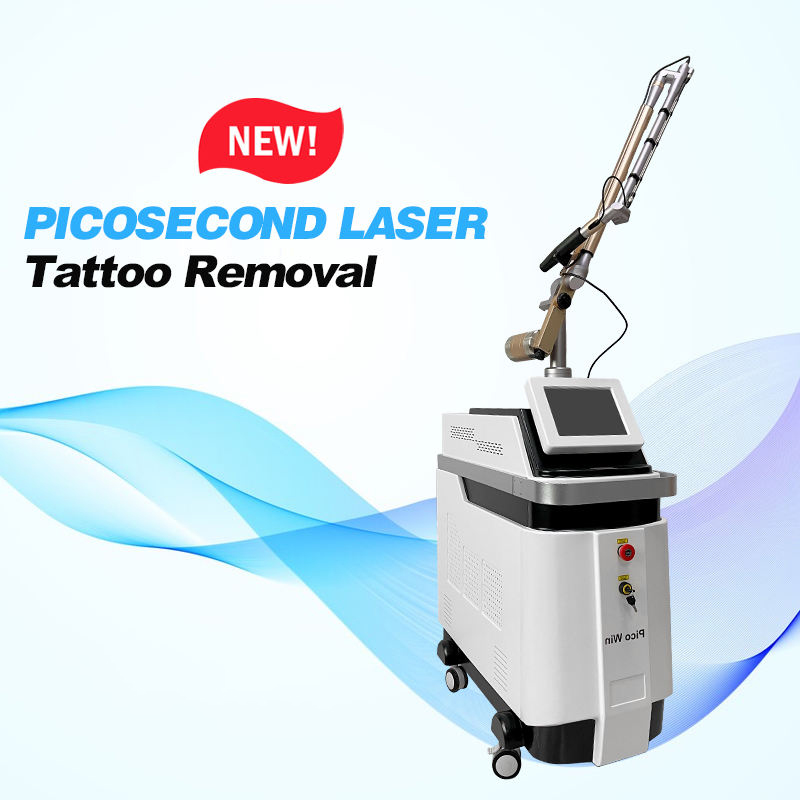 Best Quality Pigmentation Removal Pico Laser Tattoo Removal Acne Scar Therapy Q Switched Nd Yag Picosecond Carbon Peeling 1064 755 532nm Machine
