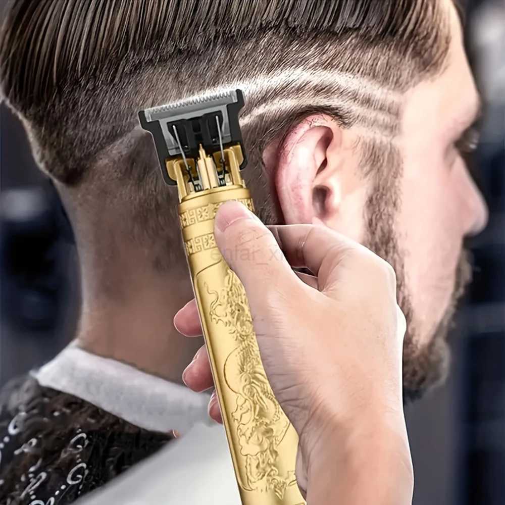 Professional Hair Clippers Barber Cordless Zero Gapped Hair Clippers Display Beard Trimmer T Liners Shavers Edgers ClipperY240730