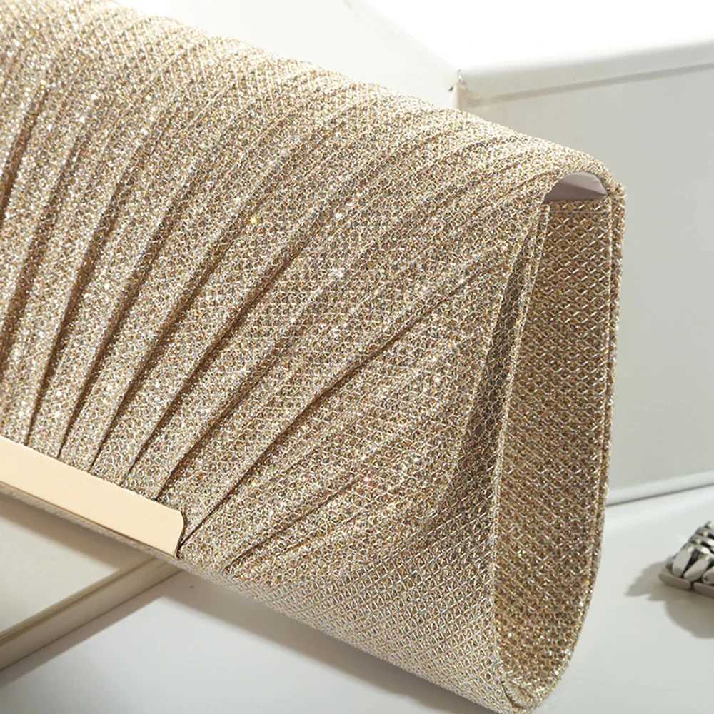 Women Evening Clutch Bag Female Crystal Day Clutch Wedding Purse Party Banquet Black Gold Silver Clutches Bag Sequin ShoulderXJ240730